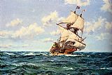 Montague Dawson Mayflower II on the Open Seas painting